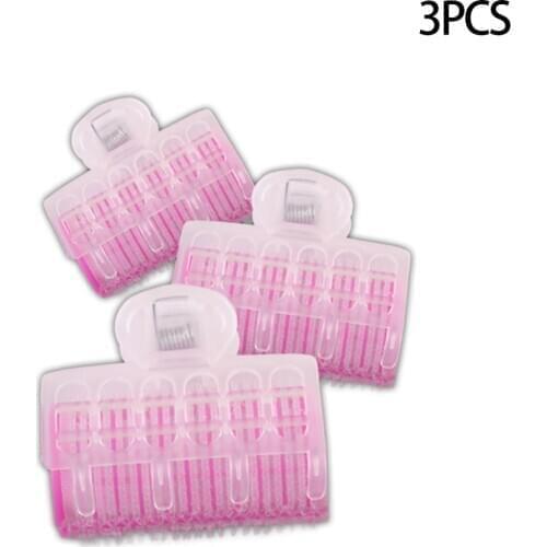 3PCS Self-Adhesive Hair Curler Rollers Hairdressing Home Use DIY Magic Curling Velcro Hair Styling Tools