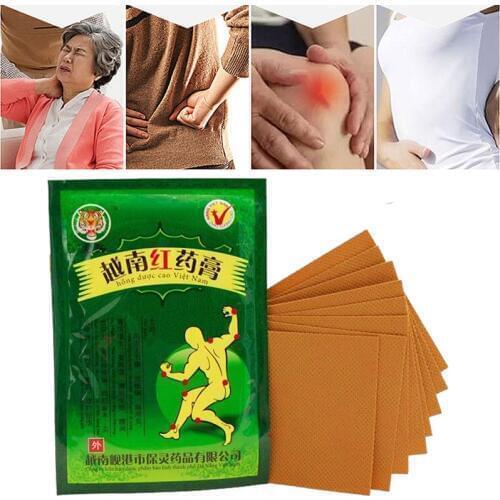 Newly 8 Pcs Vietnam Red Balm Medical Plaster Back Pain Relief Patch for Rheumatoid Arthritis Joint 19ing