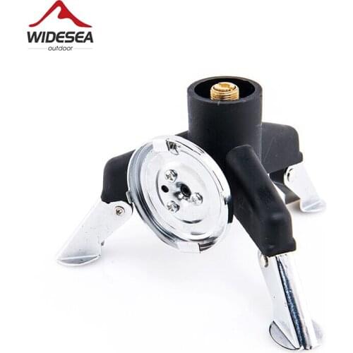 Widesea Outdoor Camping Foldable Gas Bottle Adapter Bracket Outdoor Hiking Stove Burner Adaptor Heater Tourist Equipment Supply