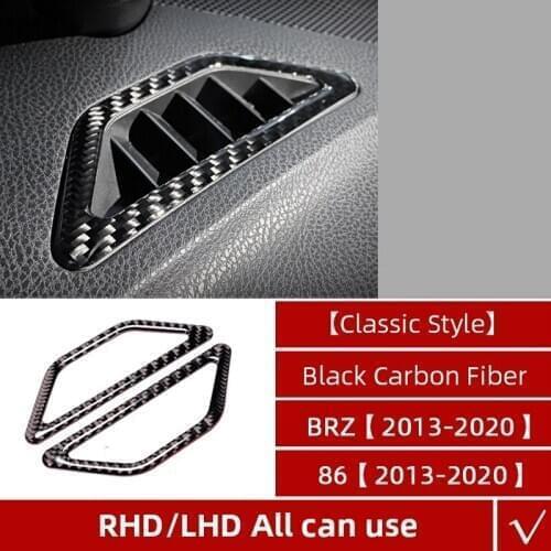 Auto Interior Side Air Outlet Dashboard Conditioning Vent Covers Car Stickers for Subaru BRZ Toyota 86 2013-2020
