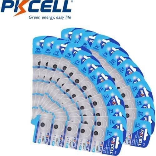 150Pcs Lots PKCELL 3V CR927 Lithium Battery cr927 Dl927 Ecr927 5011l Br927 Lm927 5011lc Kcr927 Watch Button Coin Cells Batteries