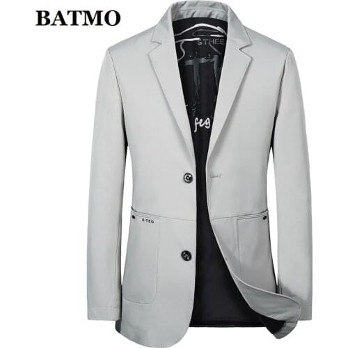BATMO 2021 new arrival spring&summer high quality thin blazer men,male jackets 21068