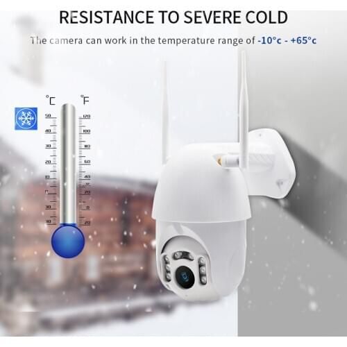 WiFi wireless automatic tracking PTZ dome camera outdoor 1080P IP CCTV security surveillance waterproof