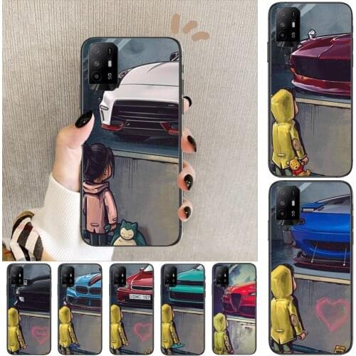 Boy see sports car Jdm driftFor Realme C3 Case Soft Silicon Back cover OPPO Realme C3 RMX2020 Coque Capa Funda find x3 pro C21 8