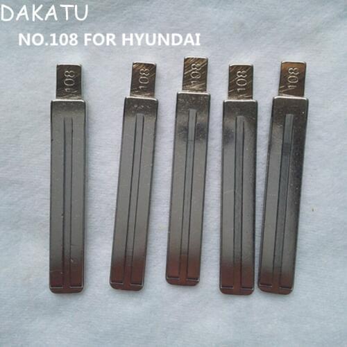 DAKATU 108 Car key blade For 2012 Hyundai Verna Flip Remote Key Blade Replacement NO.108