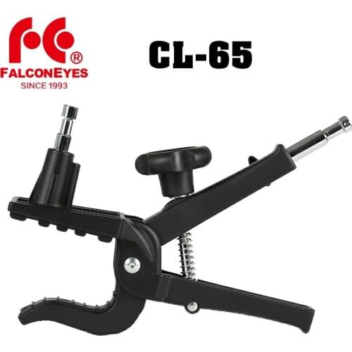 FalconEyes 11-70mm CL-65 Heavy Metal C Type Clamp U Clip Speedlite Flash Holder Bracket for Photo Studio Light Stand Accessories