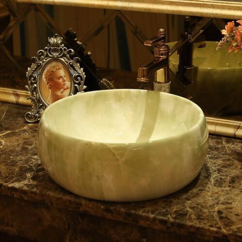 Europe Vintage Style Handmade Ceramic washing basin Bathroom wash basin Sink bathroom sink countertop wash basin bowl