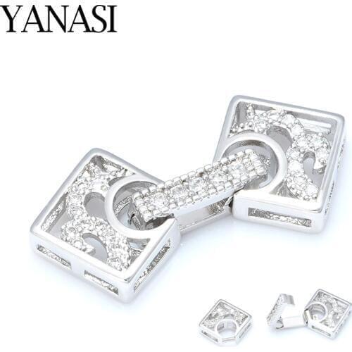 Clasps Connector Buckles for DIY Pearls Bracelets Necklaces Components Accessories for Jewelry Making