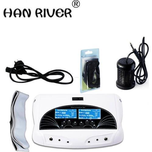 HANRIVER 2018 Negative ion detoxification instrument detoxification machine bubble foot spa foot bath therapy 110-240 - v
