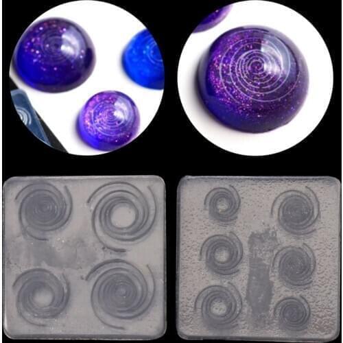Sky Spiral Jewelry Mold UV Epoxy Resin Silicone Molds Starry Sky Jewelry DIY Making Tool