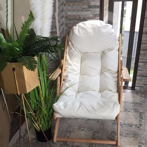 Creative Study Reading Lazy Single Sofa Folding Balcony Bedroom Leisure Recliner Japanese-style Hotel Tatami Backrest Armchair