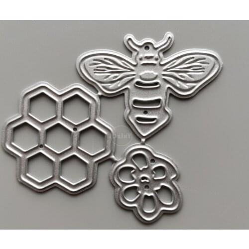 2021 Bee Hive Metal Cutting Dies DIY Scrapbooking Paper Photo Album Crafts Mould Cards Embossing Mold Stencils for Decor