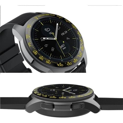 Bezel Ring Adhesive Cover Anti Scratch Metal for Samsung Galaxy Watch 42mm ND998