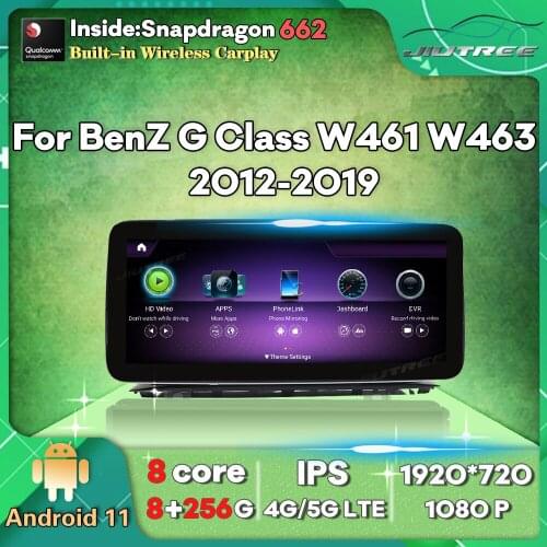 12.3 Inch 256G Android 11 Car Radio For Mercedes Benz G Class W461 W463 2012-2019 Navigation Multimedia Player Stereo Reciver