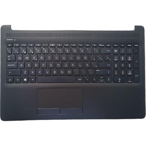 NEW Spanish Laptop keyboard for HP 15-DA 15-da0088nr 15-DB 15T-DA 15T-DB TPN-C135 TPN-C136 SP with Palmrest Upper Cover