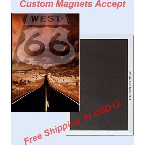 USA Travel Magnets Gifts ,U. S. Route 66 Souvenir Photo Fridge Magnet 5631 Travel Gift tourist attractions