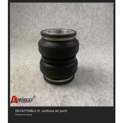 SN142156BL2-H/open endplate AIRLIFT 5814 hollow Double convolute airspring airbag shock absorber/pneumatic air suspension bellow