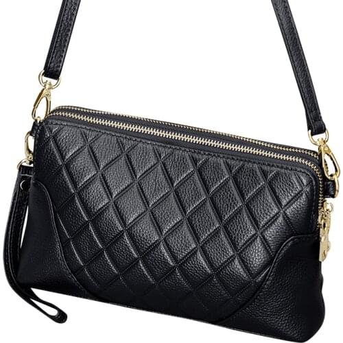 Shoulder Bags for Women Day Clutches Lady Handbags Genuine Leather Small Messenger Bags Crossbody Bag Female Wrist Clutch Bag