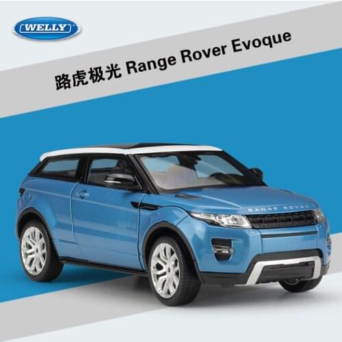 WELLY 1:24 scale High Simulator Metal Model Aurora Land Range Rover Sport SUV Diecast Car Alloy Toy Car For Children Gifts