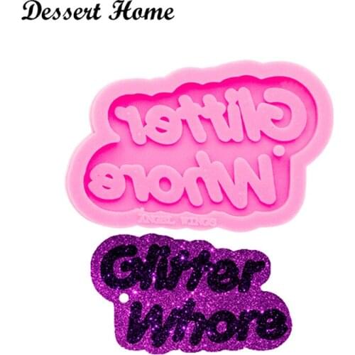 DY0311 Bright Glitter Mold Resin Craft, Silicone Mould for Epoxy Resin, Keychain Molds, DIY Resin jewellery making