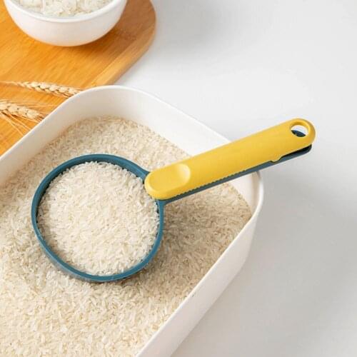 Big Soup Spoon Rice Spoon Scoop Easy Use Rust-resistant ABS Durable Bag Glip Legumes Scoop Green Beans Spoon for Home