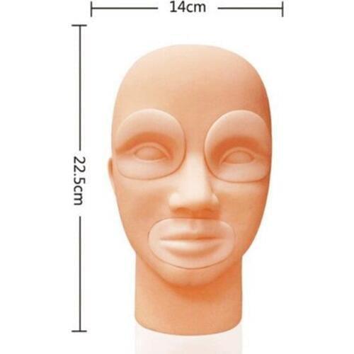 1 Pcs Permanent Makeup 3D Tattoo Practice Skin Mannequin Head By Free Shipping