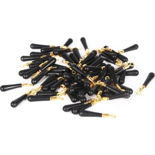 10pcs Fishing Buoy Drift Fishing Floats Seat Copper Head Rubber Tackle For Fishing Float Rotation Buoy Seat Fishing Tool