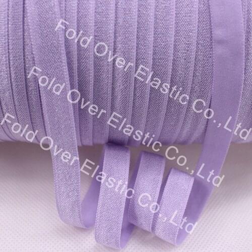 17COLORS 3/8" non-fold over elastic headbands Girl Hair Accessory 430 Lt.orchid 50yards/ roll
