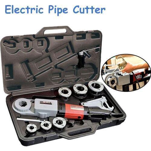 2 Inch Handheld Electric Pipe Cutter Die Head Threading Machine Pipe Threader Cutting Machine SQ30-2B