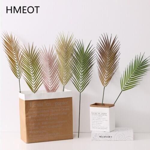 67cm Artificial Plants Palm Leaf Eucalyptus Flower Arrangement Accessories DIY Wedding Green Plants Wall Party Home Table Decor