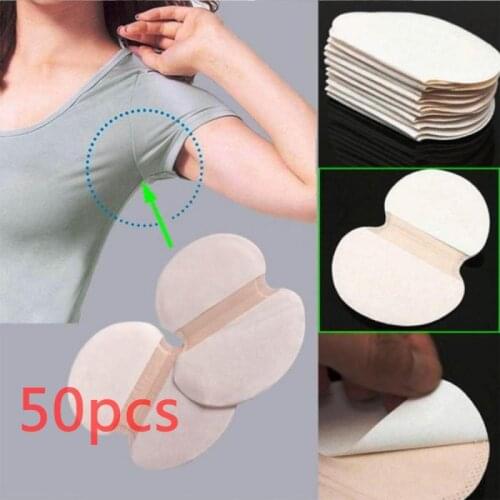 50pack HOT Summer Armpit Sweat Pads Absorbing Disposable Anti Perspiration Patch Underarm Deodorants Stickers Wholesale Dropship
