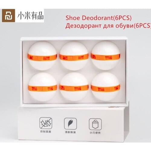 6pcs Youpin Clean Fresh Shoes Deodorant Dry Deodorizer Air Purifying Switch Ball Shoes Eliminator for Home Shoes