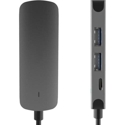 4 In 1 USB Type C Hub Adapter With 4K 30Hz HDMI-Compatible Multiport Card Reader USB3.0 USB2.0 Video Multi Ports Adapter