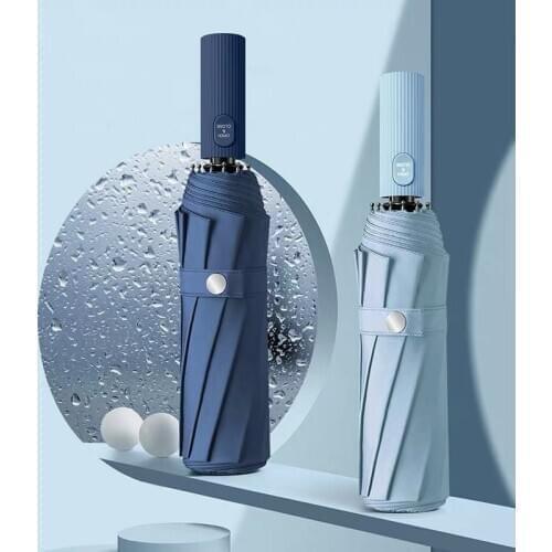 10 Bones Strong Wind Resistant Folding Automatic Rain Umbrellas Business Retro Gentleman Sunshade Umbrella Big Parasol