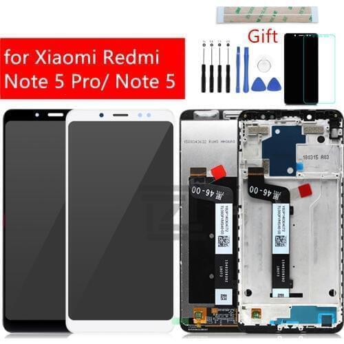 For Xiaomi Redmi Note 5 Display Touch Screen Digitizer Assembly with frame for redmi note 5 pro display repair Spare Parts