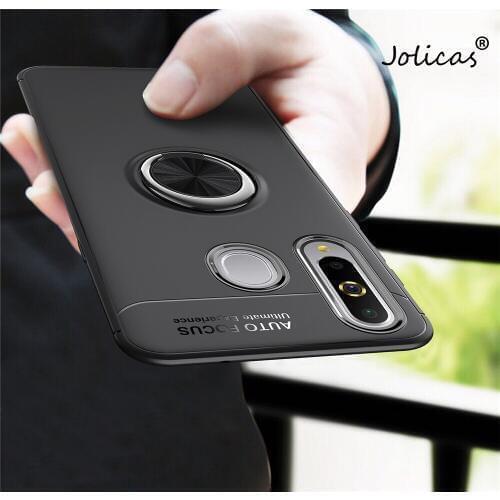 For Samsung Galaxy A8s Case Colorful Metal Magnetic Ring Holder Soft Silicone TPU Luxury Cover for Samsung Galaxy A8s gallaxies