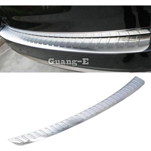 For Subaru Forester 2013 2014 2015 2016 2017 2018 External Rear Bumper Protect Trim Car Cover Stainless Steel Plate Pedal 1pcs