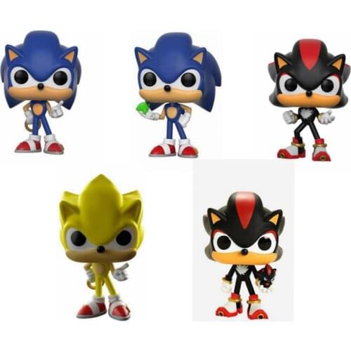 Super Sonic the Hedgehog 283# 284# 285# 287# 288# PVC Action Figure Collectible Model toys