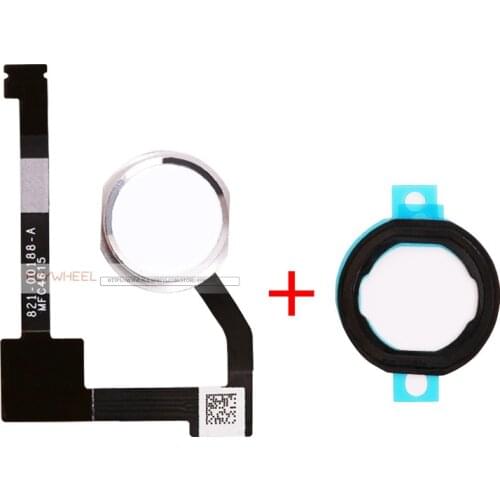 5pcs/lot Home Button Flex Cable For iPad 6 A1566 A1567 Home Return Button Flex Cable Assembly With Rubber