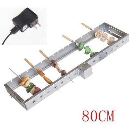 80CM Not limited to roasting needles Automatically flipping the shelf Adjusting the width Barbecue Grill Rolling skewers tools