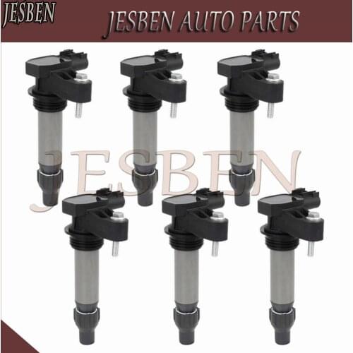 6X 12632479 Ignition Coil for Chevrolet Camaro Captiva Sport Colorado Equinox Impala Malibu Traverse GMC Acadia Terrain 3.0 3.6L