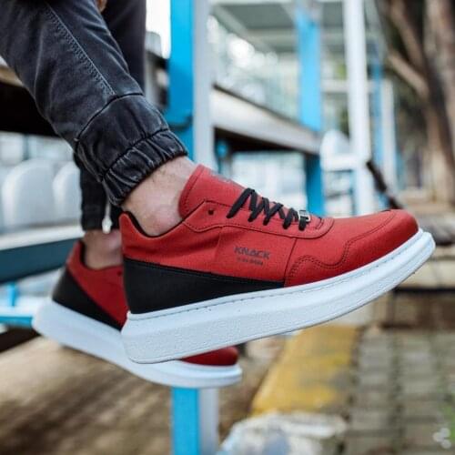 Knack High Sole Daily Suede Men Shoes 040 Orange Spring Summer New Season New Creation Cool Comfortable