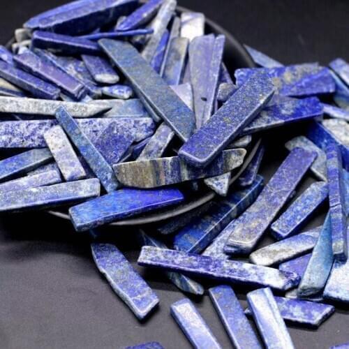 Lapis Lazuli Thin Strips Natural Quartz Crystal Gemstones Healing Reiki Gem Stones Home Decoration