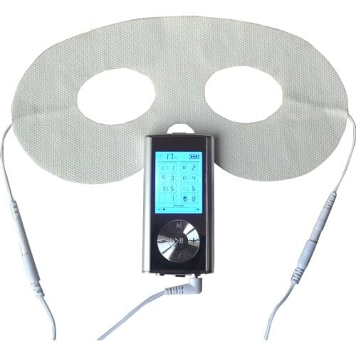 2 Channel Electrical TENS Digital Therapy Massager Body Health Care Muscle Stimulator Pain Relief Device +1Pc Electrode Eye Mask