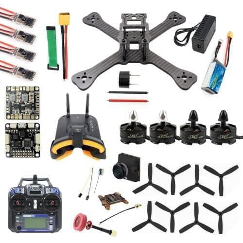 JMT TX5-210 210mm 2.4G RC RaceR Mini Quadcopter Drone ARF SP F3 Caddx Turbo S1 Night Camera 5.8G VTX FPV Goggles Monitor