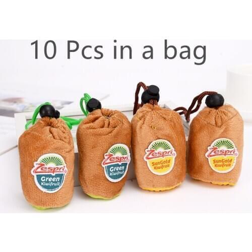 10PCS Kiwi Suit New Goods High Quality Promotion Sales Reusable Shopping Bag Grocery Bag Polyester large foldable custom bags