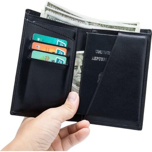 Man Card Holder Purse Multi-function Bag Cover On The Passport Holder Protector Wallet Business Card Soft Passport Cover