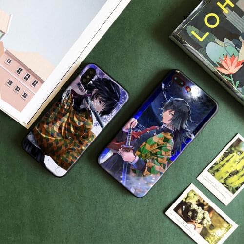 Tomioka Giyuu Demon Slayer Kimetsu no Yaiba soft silicone Phone case cover shell For iPhone 6 6s 7 8 Plus X XR XS 11 Pro Max