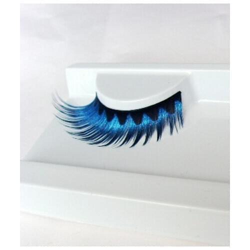 Blue Jet Painting and Dyeing Creative Art False Eyelashes Stage Styling Performance Photographic Night Club R011