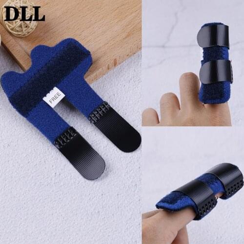 NEW 1Pcs Bandage Aluminium Finger Splint Fracture Pain Relief Protection Brace Corrector Support With Adjustable Tape